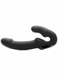 Анатомический страпон Urge, безремневой, с пультом Д/У, 24 см, черный