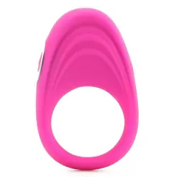 Эрекционное кольцо Embrace Pleasure Ring перезаряжаемое – розовое