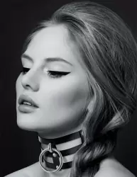 Элегантный чокер Concorde CHOKER FETISH NOIR, 38 см, полиуретан, черный