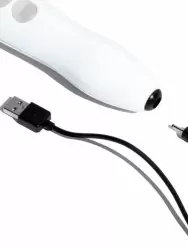 Мощный вибратор Doxy Die Cast R, 37 см, силикон, белый