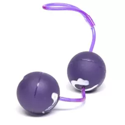 Вагинальные шарики Oscilating Duo Balls – фиолетовый