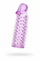 Увеличивающая насадка с шипами TOYFA - фиолетовый