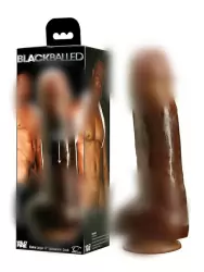 Фаллоимитатор Black Balled на присоске – мулат