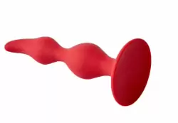 Анальная пробка Vesta бордового цвета