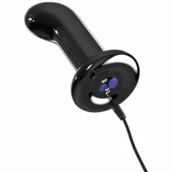 Стеклянный анальный вибратор с пультом ДУ Icicles № 84: 10.6 см, 10 режимов работы