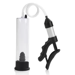 Вакуумная помпа Quick Draw с эрекционным кольцом – прозрачный