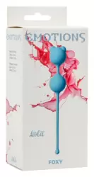 Вагинальные шарики Emotions Foxy Turquoise - голубой