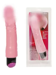 Мультискоростной вибратор-реалистик Irritating Summer Night с гибким каркасом – розовый
