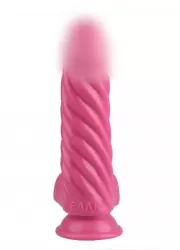 Рельефный фаллоимитатор 21 см, розовый