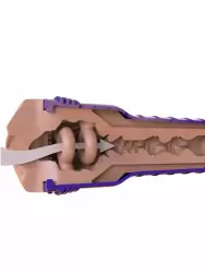 Реалистичный мастурбатор Fleshlight Boost Bang, с плавающими кольцами «Turbo Tech», 24,8 см, вагина, светлый-телесный