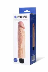 Реалистичный вибратор с венами и морщинками TOYFA A-Toys – телесный 