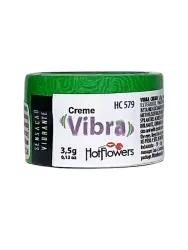 Возбуждающий крем Hot Flowers Vibra с эффектом вибрации, масляная основа, наружное применение, 3,5 грамма