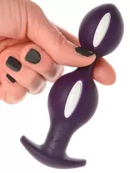 Анальные шарики Fun Factory B BALLS, со смещенным центром тяжести, 12,5 см, фиолетовый