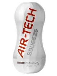 Нереалистичный мастурбатор Tenga Air-Tech Squeeze Gentle, 17 см, ТПЭ, белый