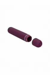 Вибропуля Bullet Vibrator - Extra Long - Purple: 10 см, 10 режимов работы, АБС-пластик