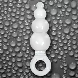 Анальная пробка с кольцом Jolie Ripples Mini – прозрачная