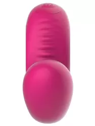 Анатомический вибратор SVibe GIZI Lite, непрерывная стимуляция, 2 мотора, 5 режимов работы, розовый