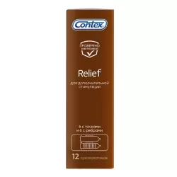 Презервативы Contex №12 Relief микс, 12 шт.