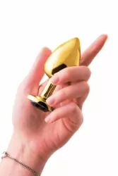 Анальная втулка TOYFA Metal – золотой