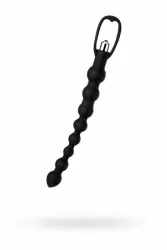 Анальная цепочка TOYFA A-Toys с вибрацией – черный
