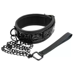 Ошейник с цепью-поводком Sinful Collar – черный