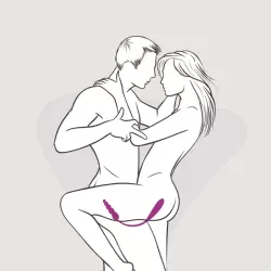 Двусторонний вибратор для пар Adrien Lastic. 10 режимов вибрации, пульт ДУ