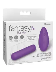 Мощная вибропуля с пультом ДУ Fantasy For Her Her Rechargeable Remote Control Bullet