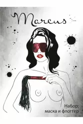 Кружевной набор маска и флоггер TOYFA Marcus – красный