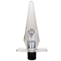 Анальная пробка Slimline Butt Plug с вибрацией – серый