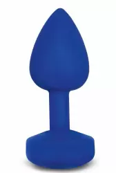 Аккумуляторная маленькая анальная пробка Gplug с вибрацией - неоновый синий