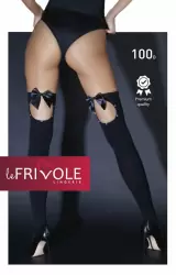 Чулки с бантиками и стразами сзади (Sense)