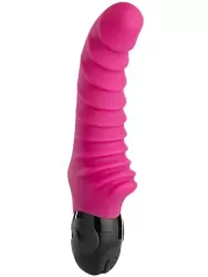 Водонепроницаемый вибратор-кролик Fun Factory Semirealistic, 22 см, силикон, смородиновый