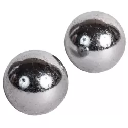 Вагинальные шарики Domino Metallic Balls металлические – серебристые