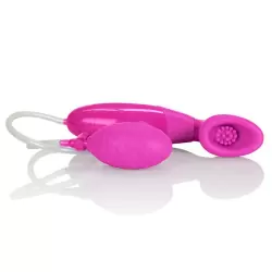 Помпа для клитора с вибрацией Waterproof Silicone Clitoral Pumps – розовый