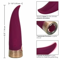 Премиальный вибратор Starstruck Fling: 9 см, 12 режимов работы, АБС/силикон