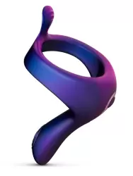 Универсальное эрекционное виброкольцо EDC Solar, 11,2 см, 6 режимов, силикон, фиолетовый
