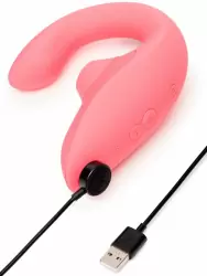 Компактный вибратор-кролик Womanizer Blend с бесконтактной клиторальной стимуляцией, 13,8 см, розовый