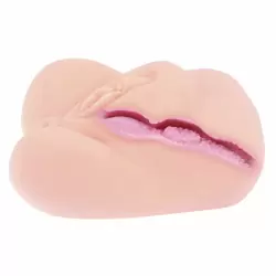 Компактный полуторс мастурбатор-вагина Adarashi 3 – телесный