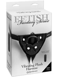 Страпон-трусики Vibrating Plush Harness с вибрацией