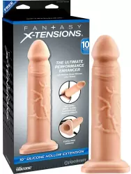 Фаллопротез 10 Silicone Hollow Extension – телесный	