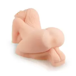 Мастурбатор мини кукла Sarah ротик, вагина и анус с вибрацией – телесный