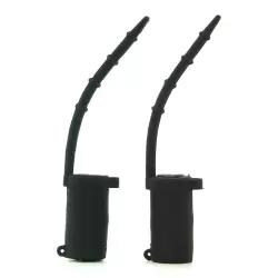 Зажимы на соски Vibrating Silicone Nipple Teazers с вибрацией – черные	