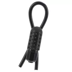 Вибро-лассо 10-Function Vibrating Silicone Stud Lasso – черный