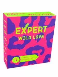 Рельефные презервативы EXPERT Wild Love, ребристые, с точками, 3 шт