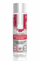 Согревающая гель-смазка JO All-In-One Massage Glide–Warming на силиконовой основе - 120 мл