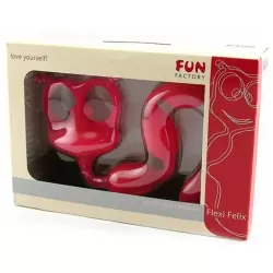 Анальная цепочка Fun Factory Flexi Felix, 32 см, 5 бусин, розовая