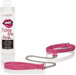 Ошейник с поводком Tickle Me Pink