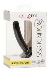 Гладкий cтрапон Boundless Slim Probe, изогнутый, 11,5 см, силикон, черный