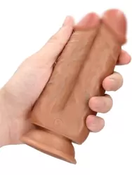 Двойной реалистичный фалоимитатор Two in One Dildo Shots Toys, с двумя головками, 15,2 см