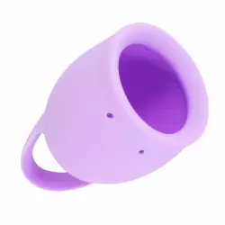 Менструальная чаша Natural Wellness. 20мл, лавандовая, медицинский силикон, 12 часов без протекания